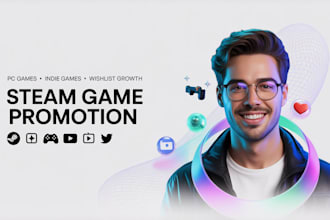 do steam game promotion, boost steam game wishlists, online video game marketing