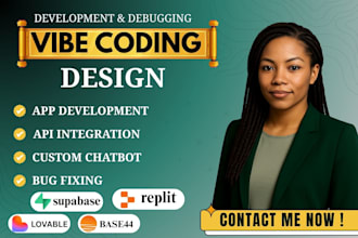 develop base44 app base44 bug fix,mvp,lovable dev, ai app replit landing page