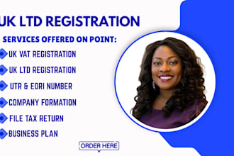 set up UK ltd company, file registration, vat, utr and hmrc requirements