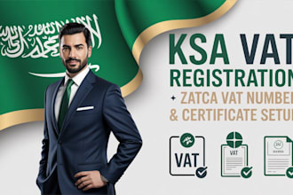 register your ksa vat, zatca vat number certificate setup