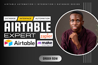 airtable automation interface design and script airtable expert make com zapier