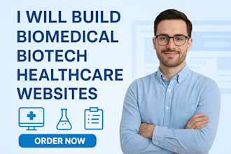 design biotech, medical, and healthcare websites