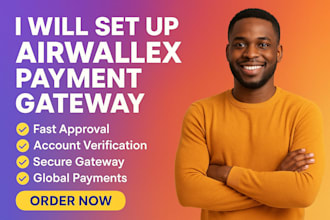 set up airwallex, stripe, paypal, wise complete payment gateway