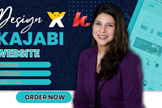 kajabi website design, kajabi landing page or online course
