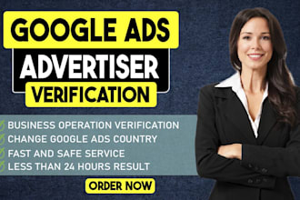 do complete advertiser verification of your google ads account