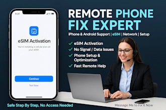 remotely fix your iphone or android network, esim or device network issues