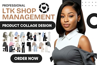 find product, design and manage ltk amazon shop fashion products collage design