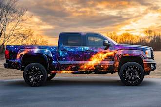 do car wrap design,vehicle decals or sticker wraps design