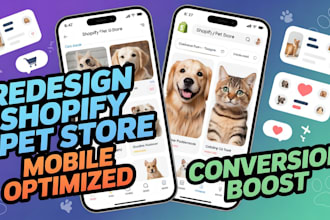 redesign shopify pet store mobile optimized conversion boost shopify redesign