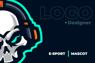 design a original esport, gaming, twitch, cartoon logo