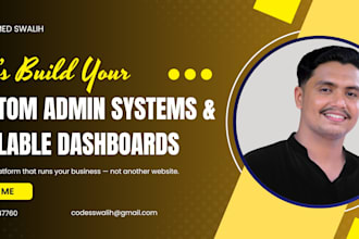 build scalable custom admin panels, dashboards