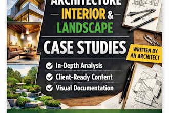 do professional case studies for architecture, design and landscape