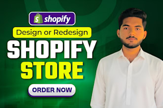 design or redesign a professional shopify