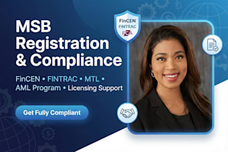 register your msb with fincen, fintrac, mtl and full aml compliance