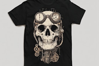 create premium vintage t shirt design