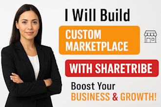 setup, build your sharetribe marketplace mvp with responsive design landing page