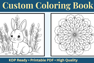 design kids colouring book pages for amazon KDP