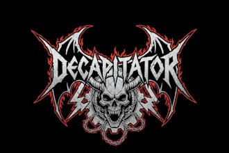 make a wicked thrash metal band logo