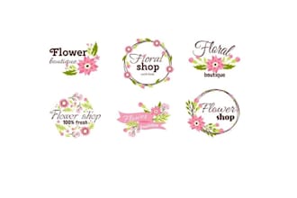 design a feminine floral logo for small businesses