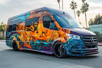 do car wrap design,vehicle decals or sticker wraps design