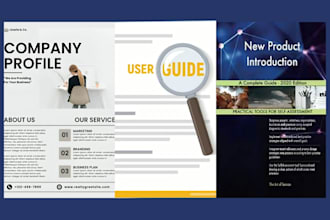 design user manual, product guide, user guide, product brochure, company profile