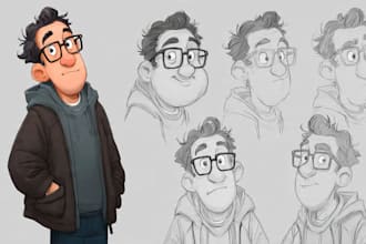 draw a cartoon illustration