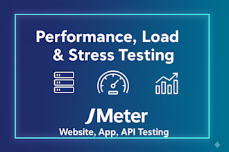 do performance, load, and stress testing using jmeter