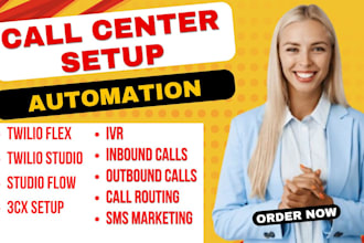 develop call center using twilio flex and studio flow for call ivr expert