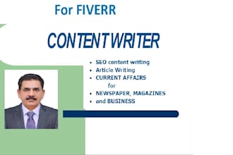 your content writer for newspaper magazine and business