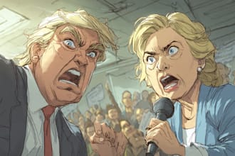 draw political caricature and cartoon