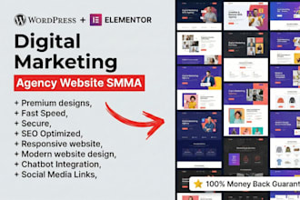 create a digital marketing agency website or smma website