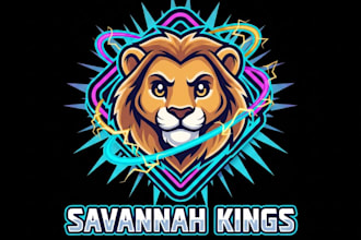do mascot lion on muscular human body logo with t shirt design