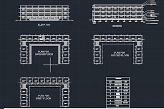 create simple autocad plan for school building