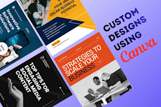 design custom templates using canva pro