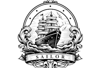 create amazing ship logo with unlimited revisions