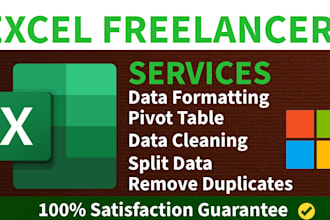 clean, split and format excel data with pivot table also