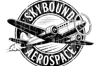 create beautiful wonderful airplane logo design in 24 hours