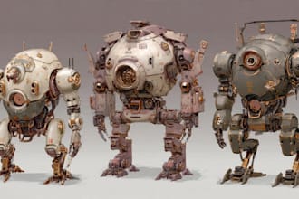 high quality robot, mecha concepts