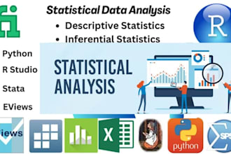 do data analysis using spss, stata, eviews, r studio, gretl