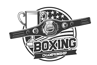 create beautiful boxing logo with unlimited revision