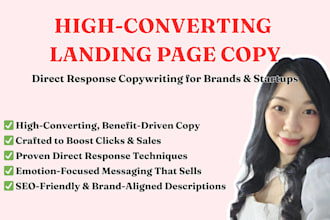 write high converting landing page copy that sells