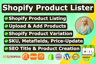 be professional shopify product lister