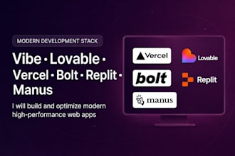 build any ai lovable, vercel, replit, manus and bolt webapp