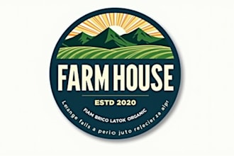 design realistic farm seed logo design