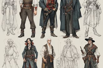 character concept art and character design
