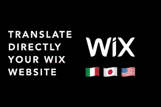 translate your wix website