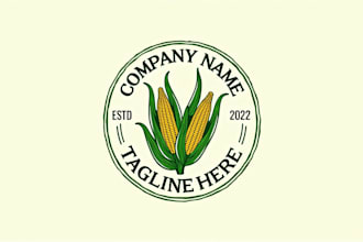 design awesome corn logo for you