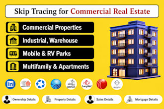 do skip tracing and reonomy data research for commercial real estate