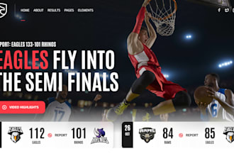create a basketball club or sports academy wordpress website
