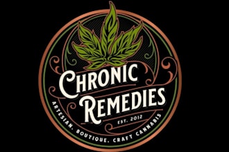 design cannabis, marijuana, weed, hemp, cbd oil, logo